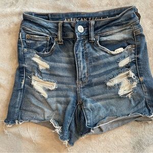 american eagle denim jean shorts